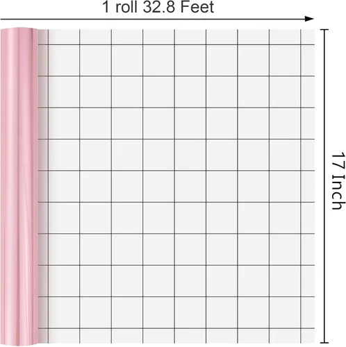 Miniatura 3 de Merture - Rollo de papel de regalo rosa - 17 pulgadas x 32.8 pies (46.5 pies cuadrados) Papel de regalo sólido color rosa metálico con líneas