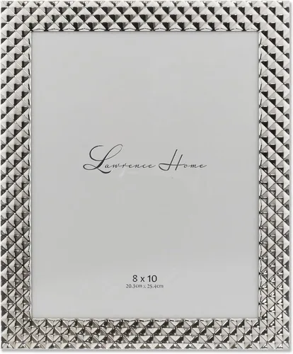 Miniatura 9 de Lawrence Frames Marco de metal, patrón de diamante, humo negro, 4x4