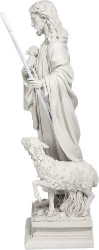 Miniatura 5 de Design Toscano Estatua de Jesús, El Buen Pastor para Jardín: Grande
