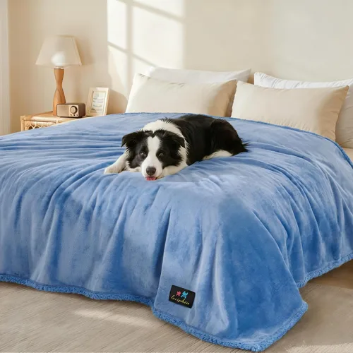 Miniatura 16 de Luciphia - Manta impermeable para mascotas, manta líquida a prueba de orina para perros para sofá, cama, funda protectora reversible de forro polar