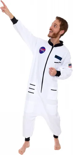 Miniatura 2 de Silver Lilly Disfraz de astronauta de una pieza para adultos, disfraz de cosplay, plateado