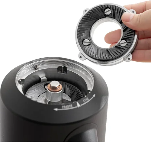 Miniatura 3 de beanglass T64 Molinillo de Café de Dosis Única, Molinillo Eléctrico de Espresso de Burrs Planos de 64mm (Negro)