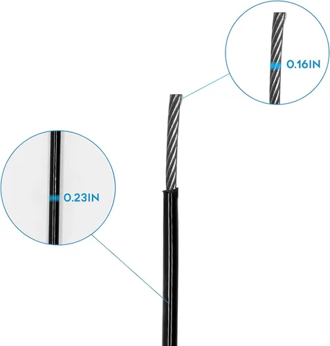 Miniatura 6 de Cable de repuesto Luwint Fitness, 0.236 in de grosor, para el gimnasio en casa