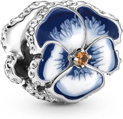 Miniatura 2 de Pandora Blue Pansy Flower Charm