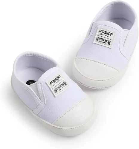 Miniatura 4 de Zapatos de bebé para niños y niñas, tenis de suela antideslizante, zapatos planos para primeros pasos, zapatos planos y perezosos
