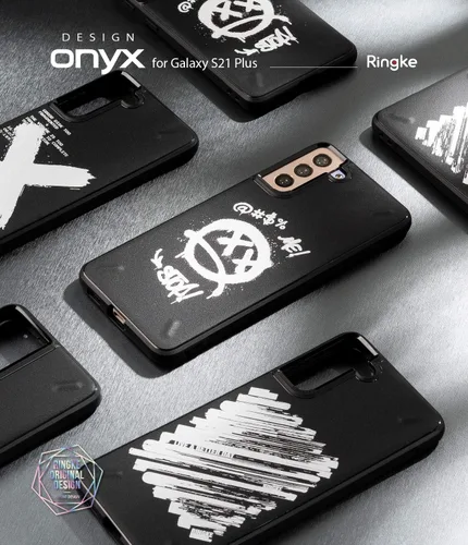 Miniatura 9 de Ringke Onyx Design - Funda compatible con Galaxy S21 Plus, TPU resistente y duradero, a prueba de golpes, con parte trasera de serigrafía, graffiti