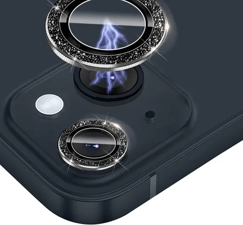 Miniatura 11 de Protector de lente de cámara luminoso brillante compatible con iPhone 13 (6.1 pulgadas)/13 Mini (5.4 pulgadas), vidrio templado ultra