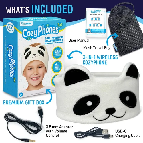 Miniatura 2 de Auriculares inalámbricos para niños pequeños, auriculares Bluetooth para niños, volumen seguro - Auriculares escolares con cable para niños