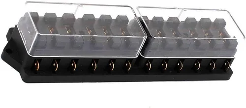 Miniatura 3 de ESUPPORT Camión de coche 12 vías circuito ATO estándar hoja fusibles bloque titular 12 V 24 V