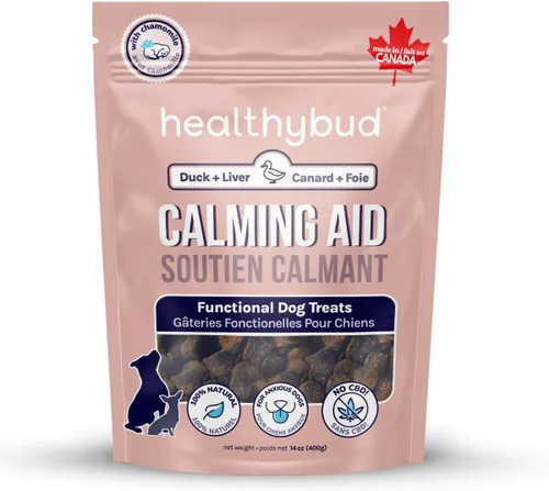 healthybud Ayuda calmante, golosinas naturales para perros y adornos para aliviar el estrés, ansiedad por separación de perros, reducción del
