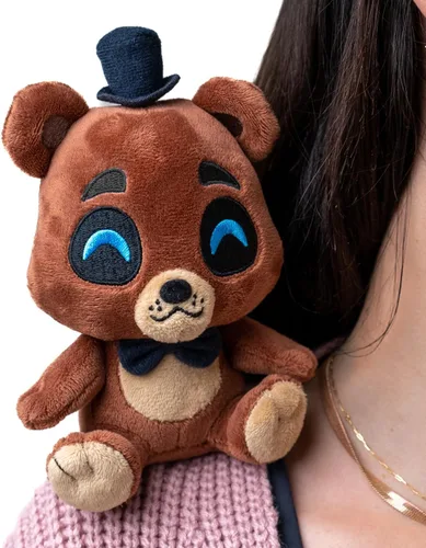 Miniatura 3 de Youtooz FNAF Freddy Muñeco de felpa de 6 Pulgadas para hombro, Muñeco de felpa magnético blando coleccionable para el hombro de Freddy de Five