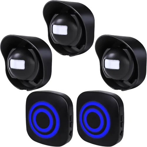 Miniatura 7 de Alarma de entrada Shaogax - Alarma inalámbrica de largo alcance de 328 pies, sensor y detector de movimiento para exteriores a prueba de agua