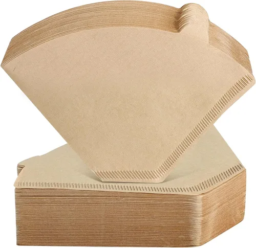 Miniatura 8 de Niveaya 200 filtros de café – Tamaño 02, filtro de café de papel natural, sin soplado, desechable para verter sobre y goteo (2-4 tazas)