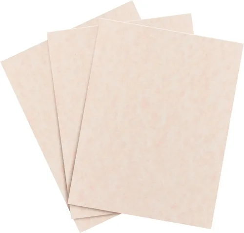 Cartulina de pergamino de salmón, ideal para certificados, menús e invitaciones de boda, cubierta de peso medio de 65 libras (6.21 oz/m²), 8.5 x 11