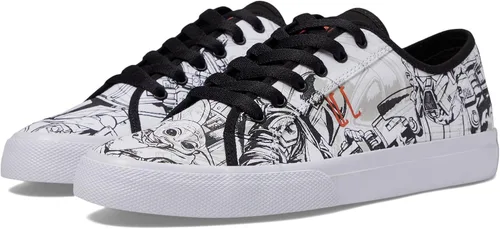 Miniatura 4 de DC X Star Wars The Mandalorian - Tenis de patinaje para hombre, BlancoNegro (Manual)