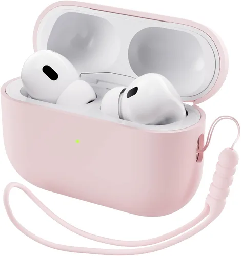 Miniatura 14 de ORNARTO Funda compatible con AirPods Pro 2 2022, silicona híbrida protectora completa para AirPods Pro de 2ª generación, cubierta frontal LED Azul