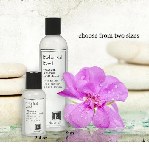 Miniatura 5 de Nabila K Champú de colágeno y biotina, 2.4 onzas - Botanical Best - Aloe Vera y romero - Limpiador, hidratante, seguro para el color, sin sulfatos