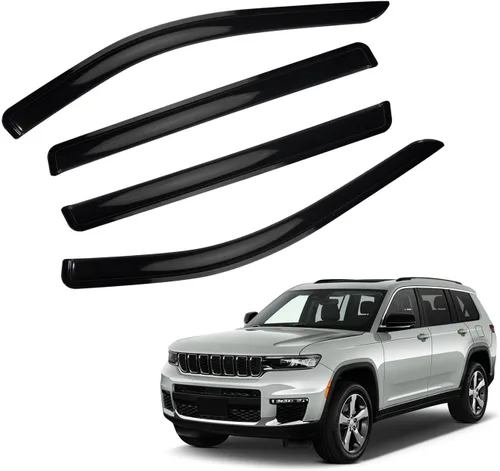Miniatura 93 de Protectores de lluvia compatibles con modelos Trailblazer/GMC Envoy 2002-2009 para 5 pasajeros, visera de ventana lateral, deflector de viento