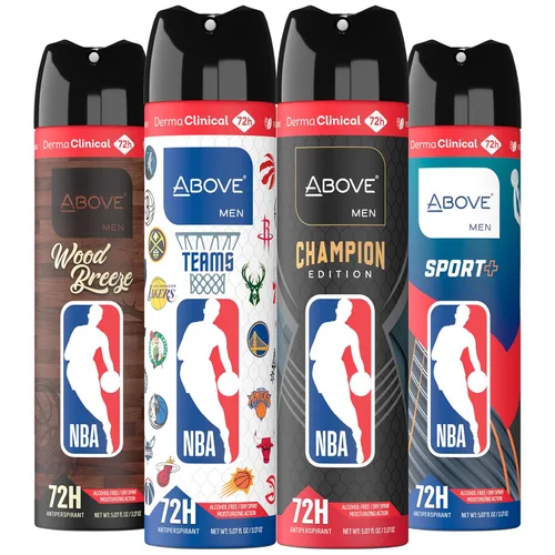 Miniatura 12 de Above NBA - Desodorante antitranspirante en aerosol para hombres CHAMPION EDITION Protección contra el sudor y el olor 72H Desodorante
