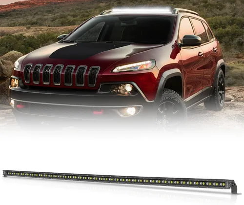 OFFROADTOWN - Barra de luz LED CREE de 40 pulgadas, haz de inundación de una sola fila de 200 W, luces de conducción todoterreno, luces de trabajo,