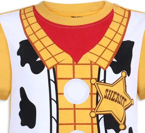 Miniatura 3 de Disney Toy Story Woody and Buzz Lightyear - Conjunto de camiseta y pantalones de manga corta para niños pequeños