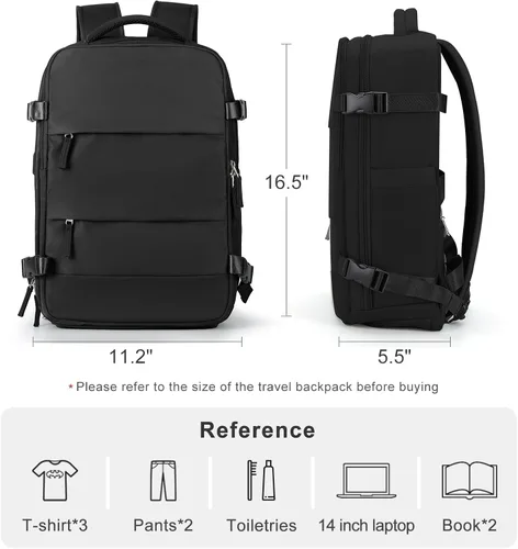 Miniatura 2 de Mochila casual Mochila de viaje, A-Negro