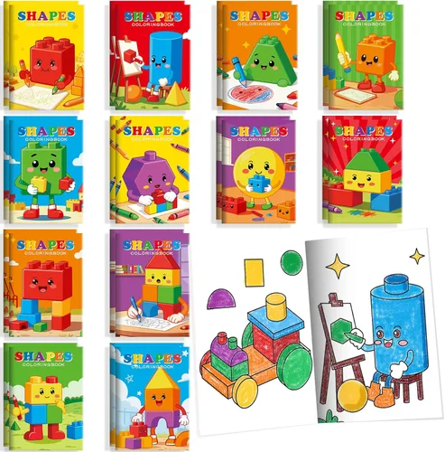 Miniatura 32 de BenLouis 24 piezas de libros para colorear mini de animales de granja, recuerdos de fiesta para niños, pequeños libros de actividades a granel