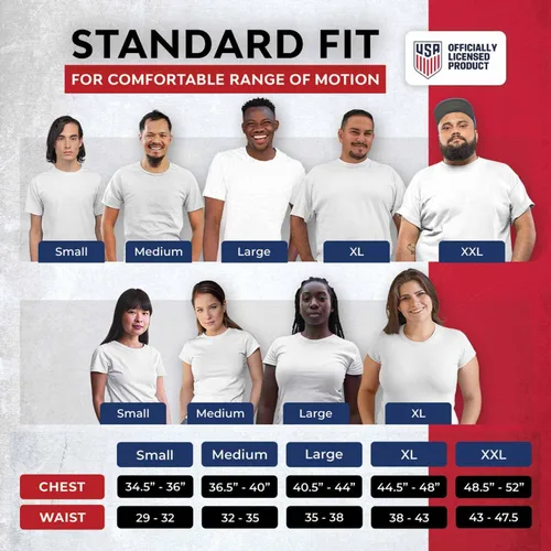 Miniatura 6 de The Victory Camiseta de manga corta unisex con licencia oficial de la Selección Nacional de Fútbol de los Estados Unidos para Adultos One Nation One