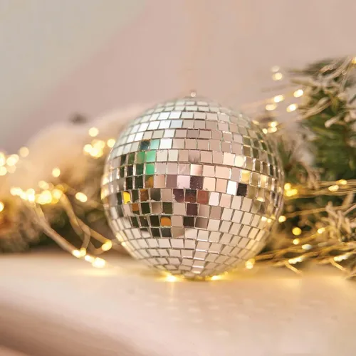 Miniatura 16 de Efavormart - 4 piezas de espejo de cristal Groovy de 6 pulgadas, decoración de fiesta de discoteca para bodas, eventos, fiestas de cumpleaños Plata