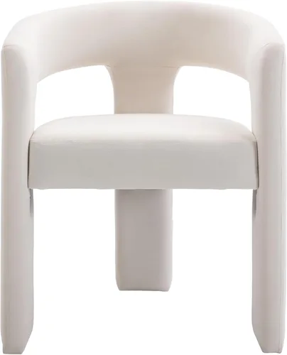 Miniatura 28 de Modern Barrel - Silla de comedor tapizada con brazos, cómoda silla auxiliar de terciopelo para sala de estar, oficina en casa, recepción
