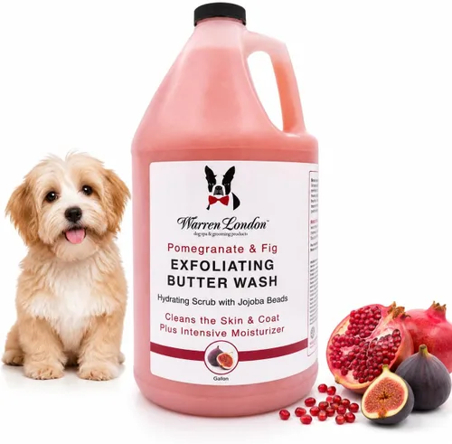 Miniatura 7 de Warren London Champú exfoliante para perros con mantequilla – leche y miel, 8 onzas Champú limpiador, acondicionador y exfoliante con cuentas