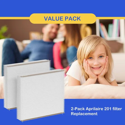 Miniatura 5 de Filtro de aire de repuesto 201 compatible con Aprilaire 2200 2250, purificador de aire Space Gard 2200 y Lennox PMAC-20C X0445, comparado
