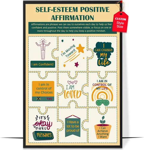Miniatura 24 de LOLUIS Póster de salud mental, suministros educativos de terapia, impresión artística, decoración de aula, escuela, oficina