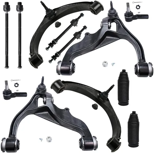 Miniatura 112 de Detroit Axle - Kit de suspensión delantera de 12 piezas para Mercury Grand Marquis Ford Crown Victoria Town Car 2003-2011, 2 brazos de control