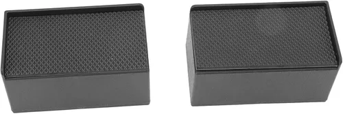 Miniatura 4 de Rectangular Stackable Furniture Risers Set, Rubber Elevated Support Blocks for Beds, Couches, Desks, and Sofas with 4 Inch Height