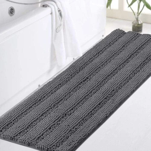 Miniatura 129 de Turquoize Alfombras de Baño de Chenilla Peludas Alfombra de Baño Antideslizante Gruesas Alfombras Peludas para Baño Chenilla Juego de Alfombra