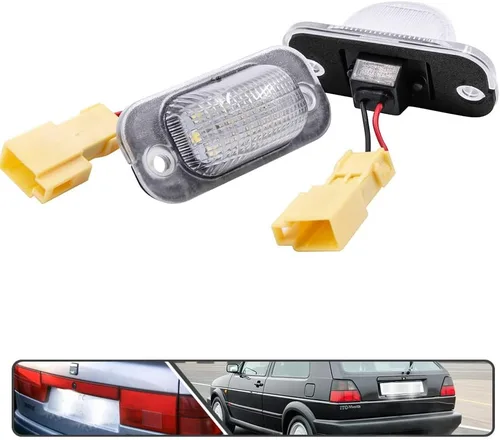 Miniatura 7 de Jetta Golf MK2 - 2 luces LED para matrícula de VW MK2 Golf Jetta II 1983-1992 alimentado por SMD Xenon LED blanco sin errores