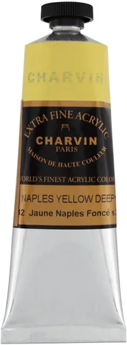 Miniatura 165 de Charvin Pintura acrílica profesional extrafina – verde absenta, tubo de 2.1 fl oz, pigmentos de triple fresado, resistente a la luz, pinturas