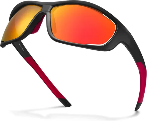 Miniatura 12 de CARFIA Lentes de sol deportivos polarizados para hombres y mujeres, lentes únicos laterales de ventilación para béisbol, correr, ciclismo 2. Marco