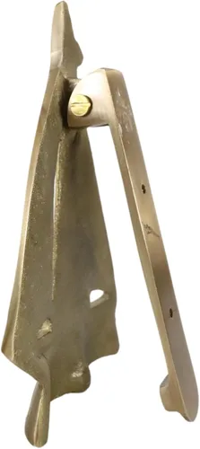 Miniatura 6 de Ebros Gift Escultura de metal de latón dorado para puerta de velero con placa de golpe integrada de 6 pulgadas de alto, barco azul marino