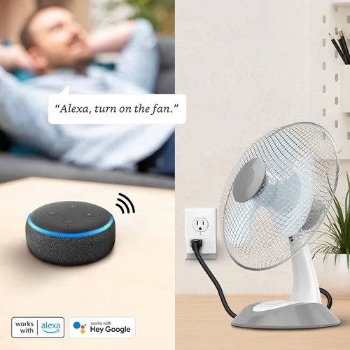 Miniatura 5 de Feit Electric WiFi compatible con Alexa y Google Home, aplicación Feit, no requiere hub, control remoto desde cualquier lugar, enchufe de toma