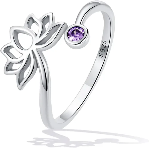 LAWOTY Anillos de plata de ley 925 para mujeres y niñas, anillos vintage ajustables de oxidación abierta, anillos de luna para regalos de cumpleaños