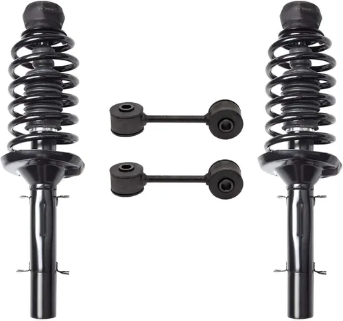 Miniatura 93 de Detroit Axle - Amortiguadores de puntales para Nissan Sentra 2007-2012 [Base S SL SR] Puntales delanteros completos con amortiguadores traseros