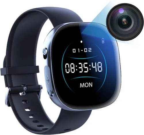 Reloj de Cámara Oculta de 32GB 1080p con Reproducción, Cámara Oculta HD1080P con Visualización de Tiempo, Cámara de Niñera, Mini Cámara