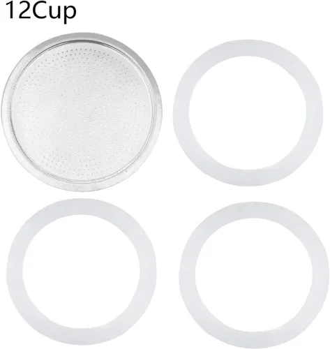 Miniatura 2 de Aislor Junta de repuesto y filtro para cafeteras mini express, 4 juegos de 12 tazas