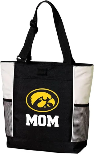 Miniatura 2 de Iowa Hawkeyes Tote Bags University of Iowa Totes Beach Pool Or Travel Hawkeyes Logo, 600D Polyester Canvas, Adjustable Web Handles, Front Pocket