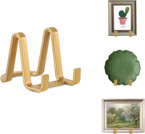 Miniatura 8 de Artliving Soportes de placa para exhibición, soporte de plástico para caballete de plástico, soporte de marco de fotos para fotos, placa decorativa