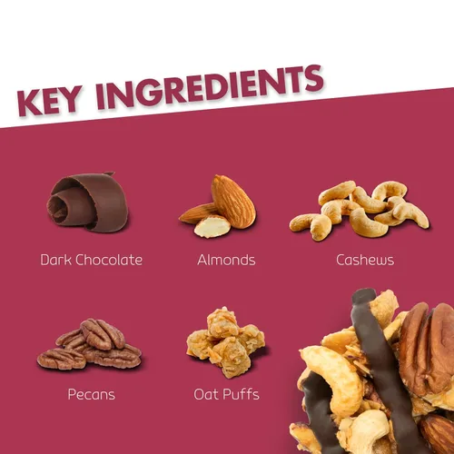 Miniatura 4 de Inno Foods - Racimos de nueces de chocolate oscuro, sin gluten, sin OMG, paquete de 3, 16 onzas cada uno