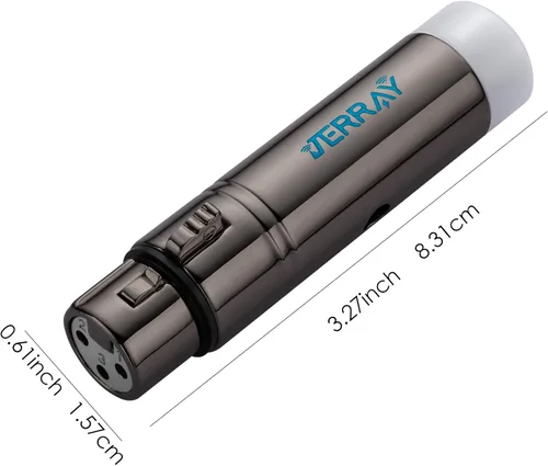 Miniatura 5 de JERRAY - 8 piezas, 7 receptores inalámbricos DMX femeninos y 1 transmisor masculino, control 2.4G Dfi DJ, versión corta para luz LED de escenario