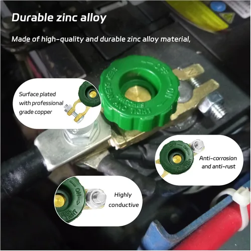 Miniatura 3 de Dickno Interruptor de Desconexión Rápida de Batería de Poste Superior, Interruptor Maestro Aislador de Batería Automática para Corte de Desconexión